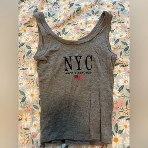 NYC Sports Academy Women's Gray Crop Top